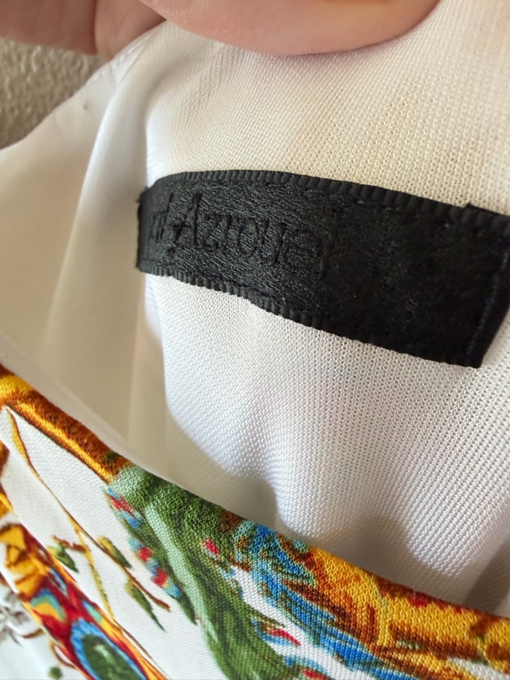 Yigal Azrouel Designer White Floral Paisley Slip Mediterranean Midi Dress - Picture 5 of 7
